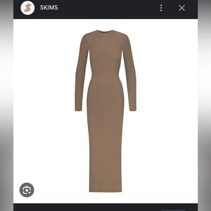 Skims lounge crew neck long dress